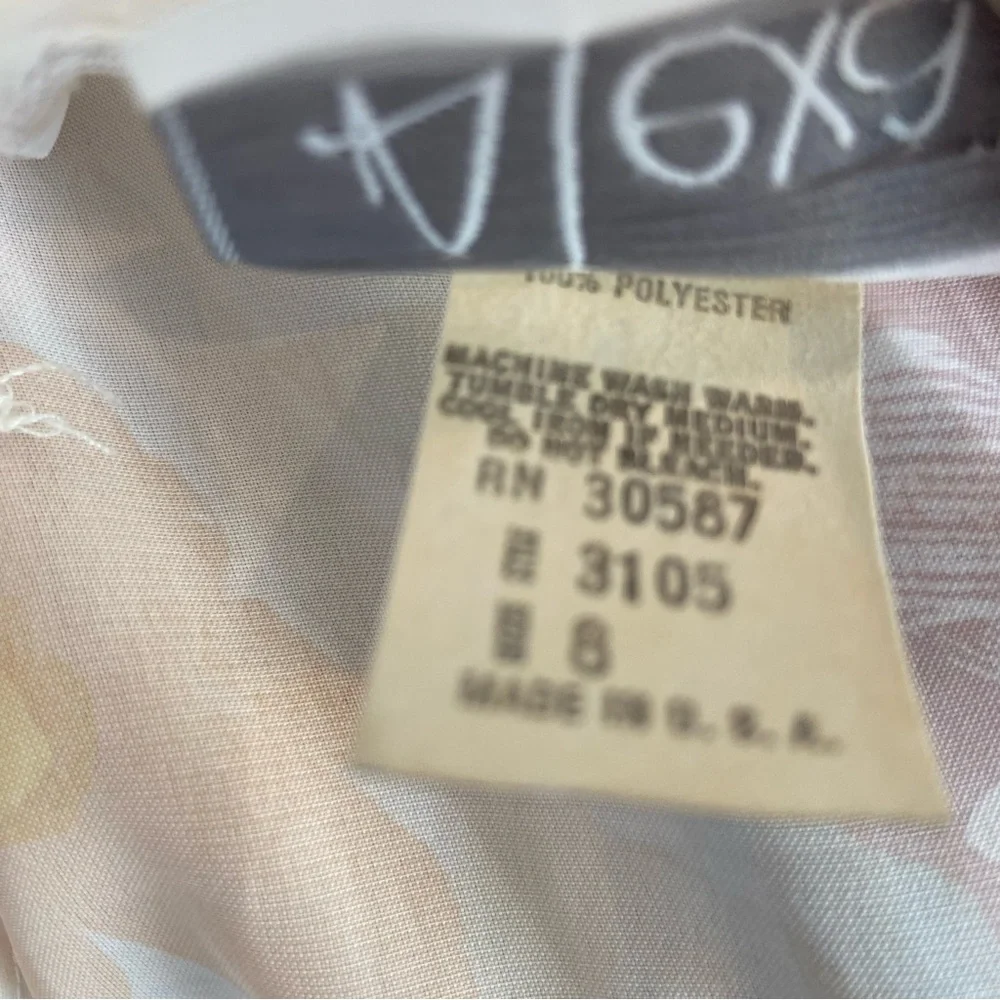 VINTAGE Alexa Watercolor Floral Chiffon Pleated Blouse Size 8